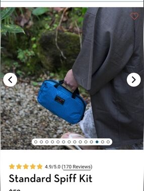 Tom Binh Spiff Kit Toiletry Pouch - Bright Blue- (Sold Out On Line)